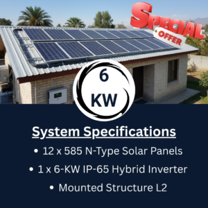 6 kw ip 65 hybrid solar package