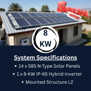 8 kw ip 65 hybrid solar package